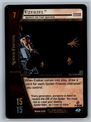 Vs System TCG Ezekiel, Spirit of the Spider #MSM-038 1st Edition Foil CCG - Image 1 of 2