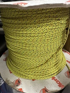 Marlow Ropes 8 Plait Pre-Stretched Polyester 4mm Lime With Black Fleck 10 Metres - Picture 1 of 2