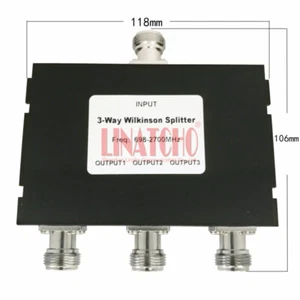 698-2700mhz GSM 3G 4G wifi LTE amplificador señal antenas 3 vías divisor Wilkinson - Imagen 1 de 9