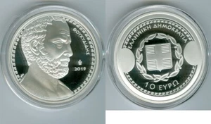 Griechenland 10 Euro 2019 Thukydides - Historiker Silber PP Nur 1.200 Stück! - Bild 1 von 1