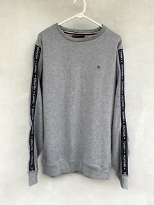 🔹 Mens Tommy Hilfiger Cotton Blend Long Sleeve Pullover Jumper Sweater Size L - Picture 1 of 6