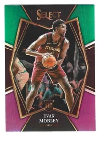 2021-22 PANINI SELECT TRI COLOR PRIZM RC #110 EVAN MOBLEY CAVALIERS MINT L@@K - Picture 1 of 1