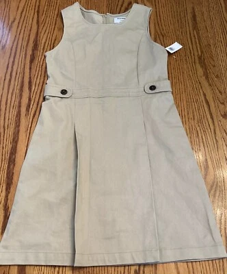 Old Navy Girls Uniform Khaki Jumper Size XL 14 NWT - Image 1 of 4