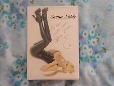 Emma Noble Hand Signed Autographed Official Photo Black Rubber