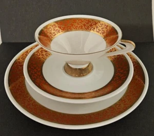 Vintage Winterling Schwarzenbach Tea Cup, Saucer, Dessert Plate, Bavaria Germany - Picture 1 of 11