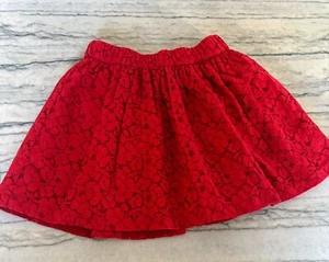 Gap Kids Girls Red Lace Flippy Skirt Size M (8) - Picture 1 of 7