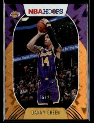Danny Green #'d /25 - 2020-21 Panini Hoops Orange Explosion SP #4 Lakers - Image 1 of 2