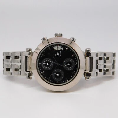 Gc GUESS GC7000 Silver Tone Quartz Analog Men's Watch Sz. 7 1/4" New Battery - Image 1 of 4