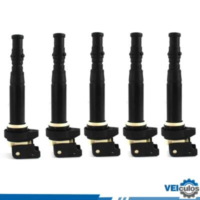 5PCS Ignition Coils For BMW M5 M6 5.0L V10 2006-2010 E60 E63 E64 12137841556 - Imagem 1 de 4