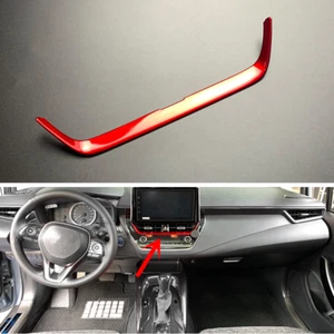For Toyota Corolla 2019-2024 Dashboard center Air Vent Trim Red Accessories - Picture 1 of 6