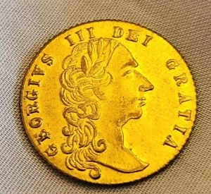 1788 Token Old Coin British Gold Lustre King George Unusual Shield Find Antique - Picture 1 of 5