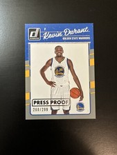 2016-17 Panini Donruss Kevin Durant #137 Press Proof Silver /299 Warriors