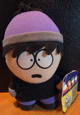 South Park: Goth Stan 7" Plush with Tag. Fun 4 All 2004. Good Condition. - Image 1 of 3