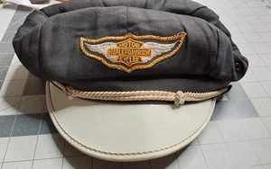 1940s Harley Davidson Motorcycles Captain Bikers Hat 7 1/4 - Picture 1 of 7