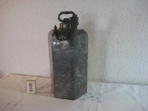 Antike  Maurer / Zimmermann Zinn Schraubkanne / Zunftkanne von 1791 aus Sammlung - Bild 1 von 11