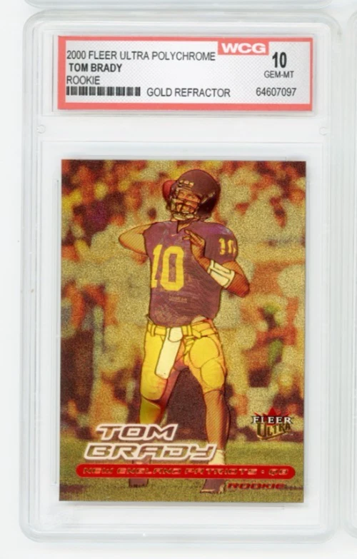 Fleer Tom Brady Rookie Football Trading Cards & Accessories for