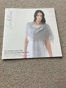 THE SUBLIME EXTRA FINE MERINO LACE ACCESSORIES BOOK - KNITTING - Picture 1 of 2