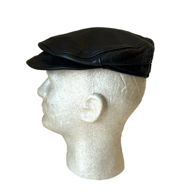 GORRA DE GOLF TABBIE PLANA DE CUERO NEGRA HECHA EN ESTADOS UNIDOS DE COLECCIÓN PARA HOMBRE TALLA ÚNICA Foto 1 de 4