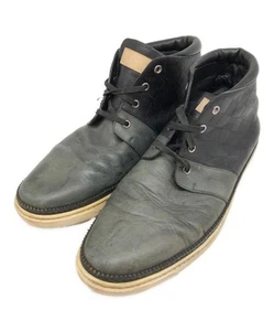 Zapatillas de cuero Louis Vuitton para hombre 7,0 EE. UU. buenas usadas sin caja negras - Imagen 1 de 10