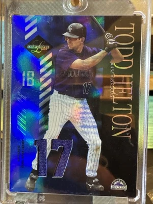 Camiseta Todd Helton Rockies Game Worn #13/17 2003 Leaf Limited Threads #124 Foto 1 de 2