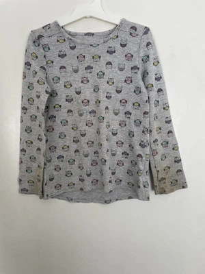 Jumping Beans Kids девочек милый цветной совы тепловой длинным рукавом рубашка серый 6 X - Изображение 1 из 4
