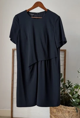 GORGEOUS Women's ESCADA Black Viscose Blend Dress LBD Size 40 (US 10) - Image 1 of 3