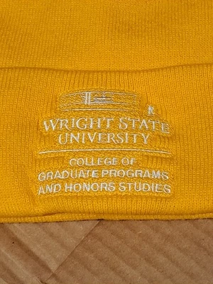 Wright State University 豆豆未穿罕见研究生荣誉刺绣单件 — 第 1/4 张图片