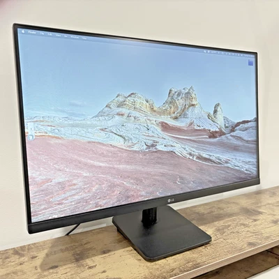 LG 27" FHD IPS 3-Side Borderless Monitor with FreeSync 27MP40W-B in Original Box - Image 1 of 4