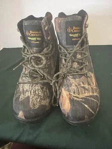 Boone & Crockett Camo Waterproof 600 grams Thinsulate Sz 8 Ankle Boot NWOT - Picture 1 of 12