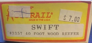 Accurail Ho - 40' Wood Reefer Swift Silver Leaf 2483 - 3357 - SW - Bild 1 von 3