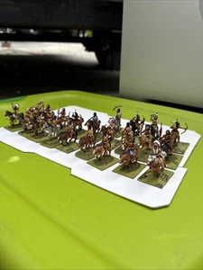 22 Lot 28mm American Indian Mounted Woodland Indians Hand Painted Miniatures - Picture 1 of 8