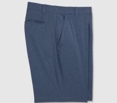 Pantalones cortos de golf FootJoy para hombre azul estampado de rayas sarga elástica 40x10 Foto 1 de 4