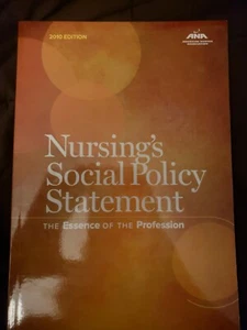 Nursing's Social Policy Statement : The Essence of the Profession by American N… - Picture 1 of 3
