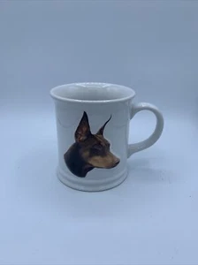 Dobermann 3D geprägte Keramik Kaffeebecher Hund Best Friends Originals Vintage 1999 - Bild 1 von 6