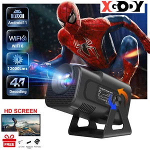 XGODY Projector 12000 Lumens 4K 1080P FHD 5G WiFi LED Movie Video Home Theater - Picture 1 of 12