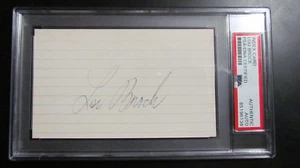 Lou Brock signed Index Card PSA Certified Encapsulated (2) - Picture 1 of 4