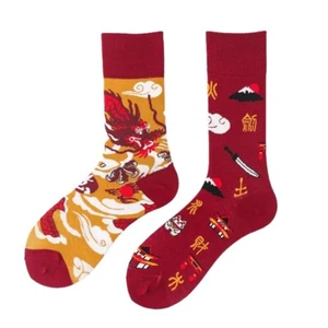 Calcetines Dragon Fashion ODD, Novedad, Diseño Calcetines de Algodón, Calcetines AB Reino Unido 5-10 - Imagen 1 de 2