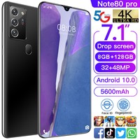 7.1'' 8G+128G NOTE80 PRO Android 10.0 Mobile Smart Phone Dual SIM Card 5600mAh