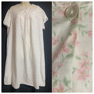 RETRO NIGHTDRESS VINTAGE FLORAL Roleplay Cosplay Nightie Long Gown UK 14 M