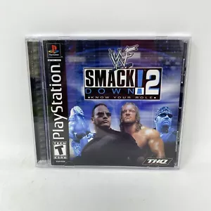 WWF SmackDown 2 Know Your Role Sony PlayStation 1 PS1 WWE getestet komplett CIB - Bild 1 von 3