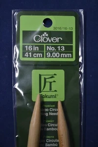 Trébol 16" Talumi NIPClover Takumi Bambú Aguja de Tejer Talla No. 13 - Imagen 1 de 4