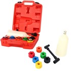 New 8PCS Oil Funnel Filling Kit, 6 Adapters, Automotive Tool for Most Car TrucK