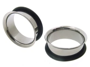 PAR DE ENCHUFES TÚNELES ACAMPANADOS INDIVIDUALES de 1" pulgadas 25 mm ENCHUFES para joyería corporal - Imagen 1 de 1