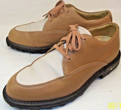 Scarpe da golf Nike Golf da donna BELLA LAST US 6 Oxford in pelle beige marrone 5114