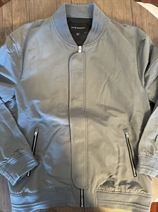 Club Monaco Men’s Bomber Jacket Grey Size Medium - Picture 1 of 5