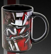 Mass Effect Legendary Edition PS4 N7 Stripe Ceramic Coffee Mug Cup Figure