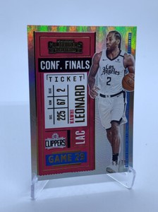 2020-21 Contenders Draft Picks Conference Finals Ticket #71 Kawhi Leonard /75