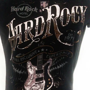 Hard Rock Hotel Puerto Vallarta Guitar Black Graphic T-Shirt Size M - Picture 1 of 7