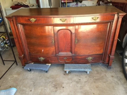 antique buffet server cabinet Cover