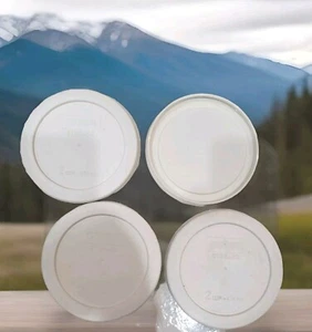 Pyrex 7200-PC OFF Bianco Rotondo 2 Tazze 5" Coperchio di Stoccaggio in Plastica (Confezione da 4) - Foto 1 di 1